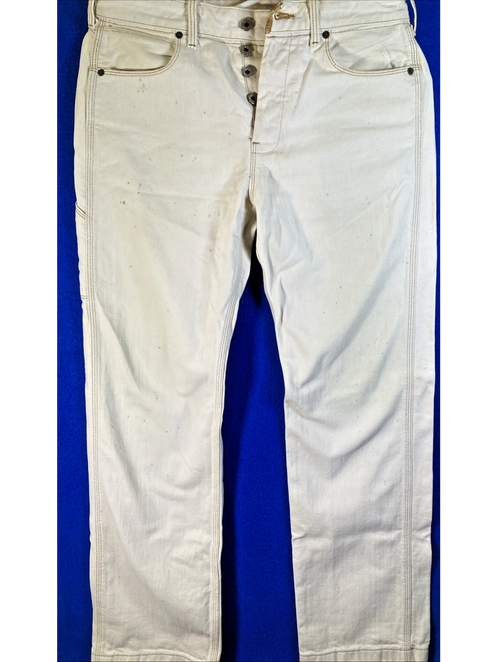 Polo Jean Co Ralph Lauren No 67 Kelly Jeans Paint Splatter Button Fly 32 x 32